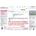 מודול אשראי/אסימונים Prepaid זריז עבור PrestaShop 1.4 x