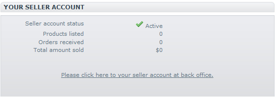 seller auto log in to back office link