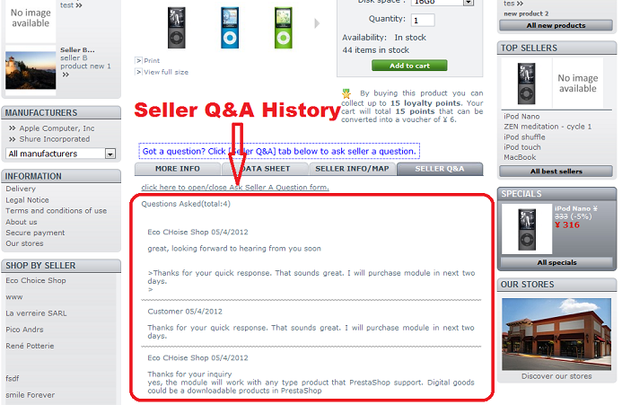 agile prestashop seller messenger product 02 ask seller question history