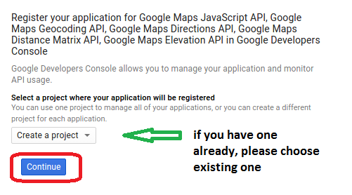 how to request google api key